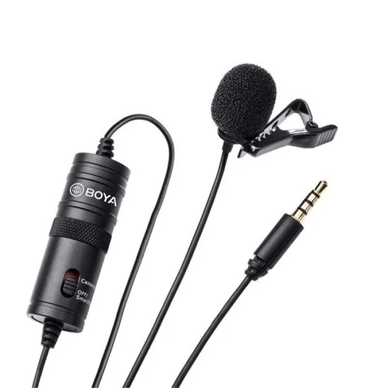 BOYA OMNI Directional Lavalier Microphone - Black